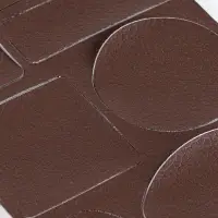 Заплатки клеевые, искусственная кожа, лист 9.6&times;19 см, коричневые