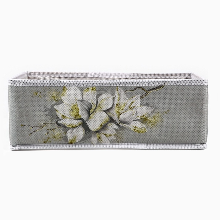 Органайзер для хранения, кофр для белья 8 ячеек Органайзер для хранения, кофр для белья 8 ячеек"Цветы", 28 х 16 х 10 см