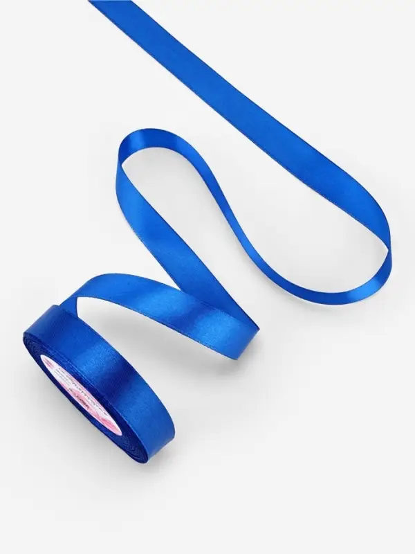 Лента атласная, 20 мм, 23&plusmn;1 м, синяя №40