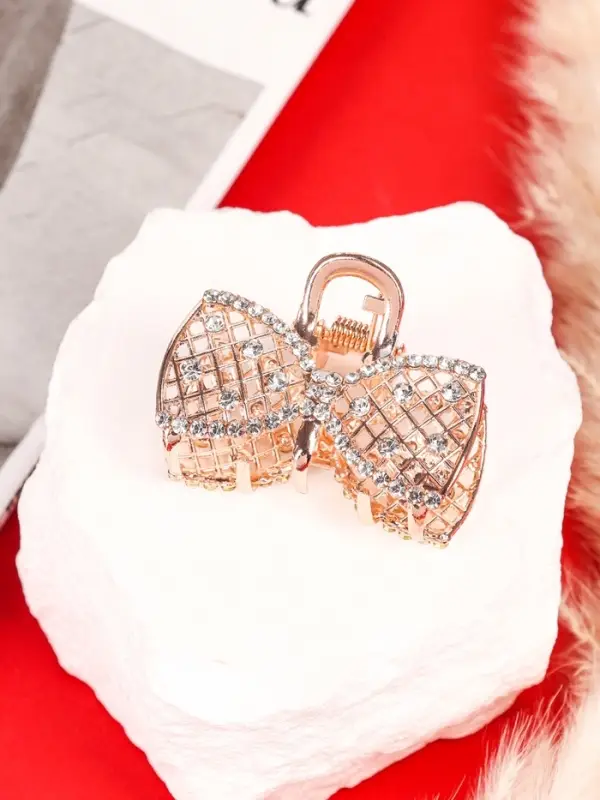 Крабик для волос &laquo;Элери&raquo;, бант, 4 см, золотистый