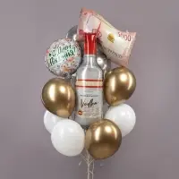 Воздушный шар фольгированный 37" &laquo;Бутылка. Водка для настоящих мужчин&raquo;