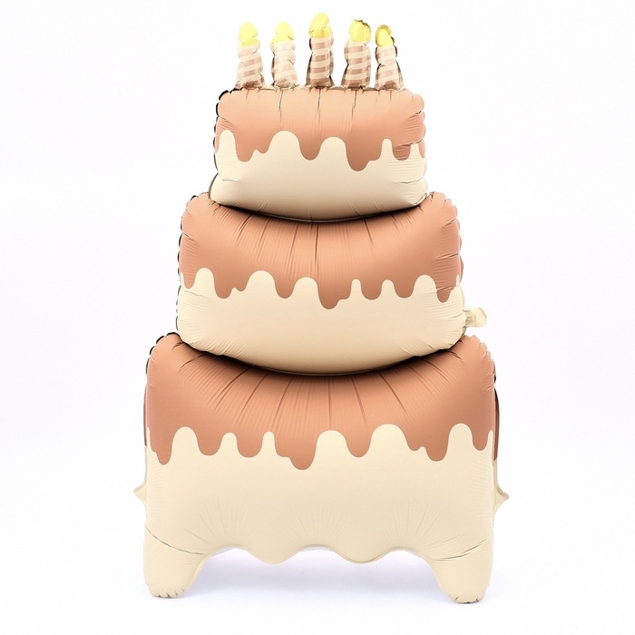 Воздушный шар фольгированный 60 Воздушный шар фольгированный 60" «Большой сливочный торт», под воздух