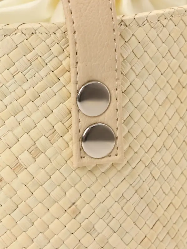 Сумка плетёная из пандана, 23&times;13&times;35 см, бежевая