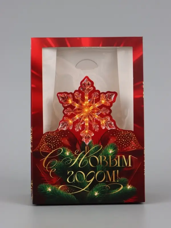 Коробка складная &laquo;Роскошный Новый год&raquo;, 15&times;7&times;22 см