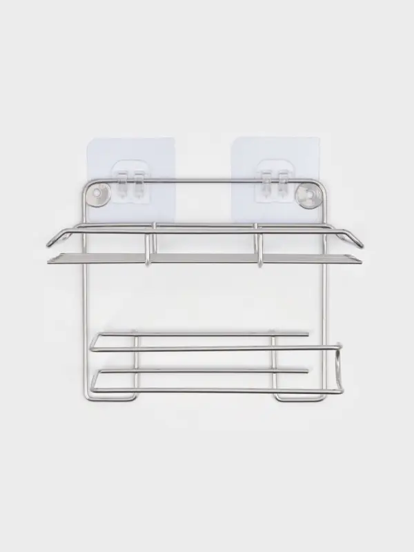 Держатель для туалетной бумаги с полочкой, 19&times;10&times;14.5 см, хром