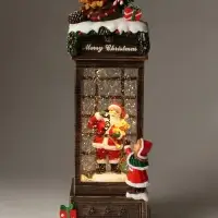 Фигурка светодиодная &laquo;Дед мороз&raquo;, новогодняя, 3хАА, музыка, свет, USB, 10.5&times;10&times;30 см
