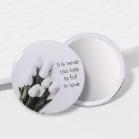 Зеркало карманное &laquo;Растения&raquo;, d=7 см, МИКС