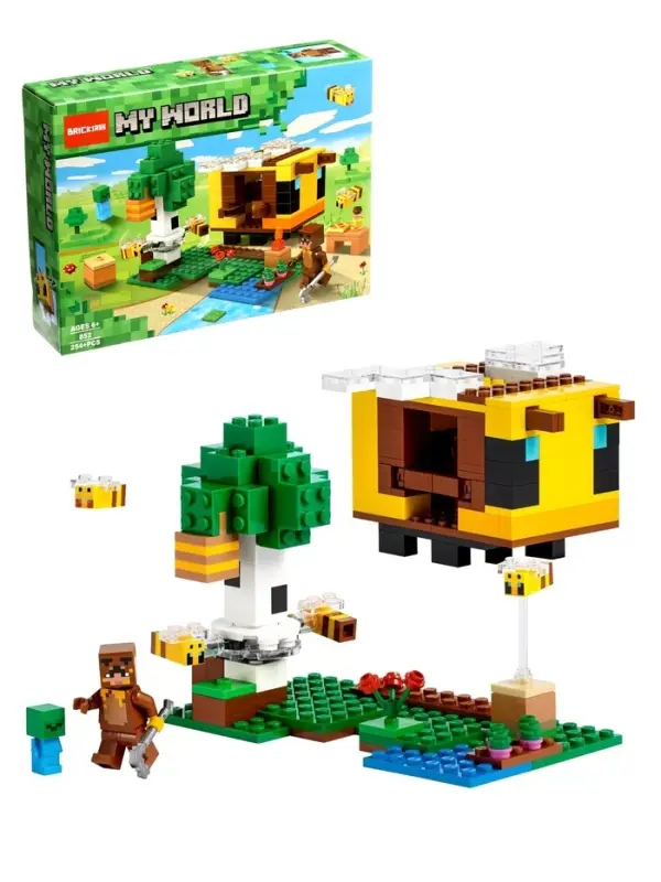 Конструктор блочный &laquo;Мой Мир. Пчелиный коттедж&raquo; Brick, 254 детали
