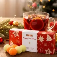 Бомбочки для ванны Happy New Year, аромат праздничный пунш, набор 12 шт. &times; 20 г, URAL LAB