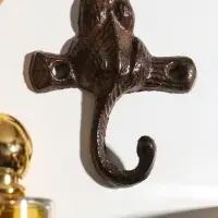 Крючок настенный &laquo;Котёнок&raquo;, ключница декоративная, чугун, 7.2&times;1.8&times;10 см