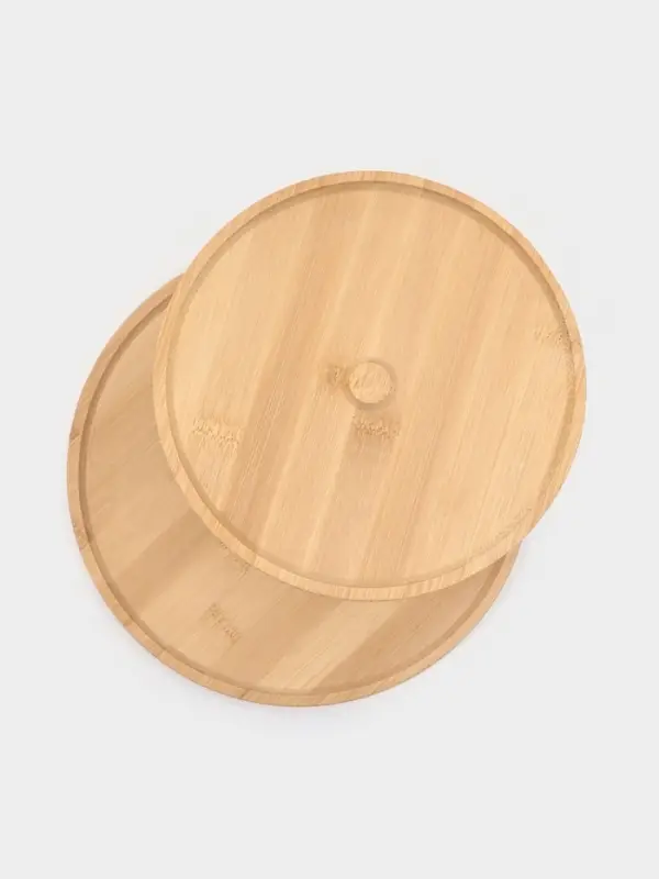 Этажерка для фруктов и десертов Доляна &laquo;Бамбук&raquo;, 2 яруса, 25&times;19.5 см, бамбук