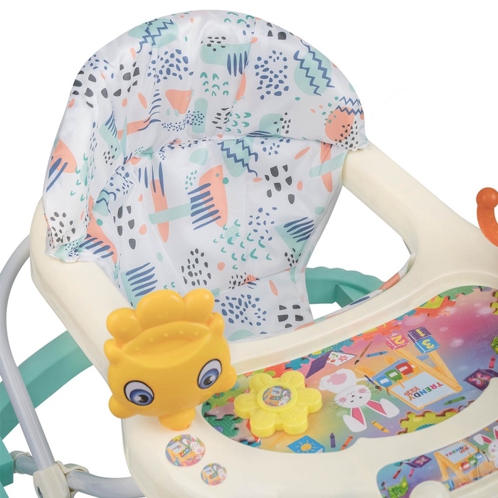 Ходунки  Ходунки "Солнышко С" 7 силик. колес, муз. (упак.7 шт.) (Indigo), бирюзовый