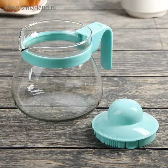 Чайник стеклянный заварочный «Рикки», 800 мл, цвет МИКС Чайник стеклянный заварочный «Рикки», 800 мл, цвет МИКС