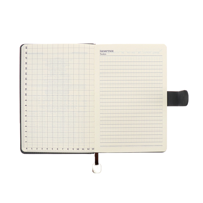 Ежедневник недатированный А5, 140л, клетка, к/зам, с ручкой, в подар. короб., Серый Ежедневник недатированный А5, 140л, клетка, к/зам, с ручкой, в подар. короб., Серый