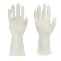 Перчатки хозяйственные ультра-прочные, тм VETTA, ПВХ, 60 гр, размер L, цвет белый, поливинилхлорид