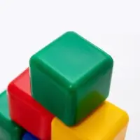 Кубики детские, пластиковые, цветные, 9 штук, 4&times;4 см