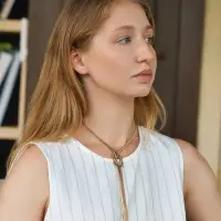 Кулон &laquo;Галстук узел&raquo;, цвет золото