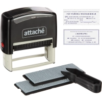 Штамп самонаборный Attache 6/8 стр. 70х32 с рамкой