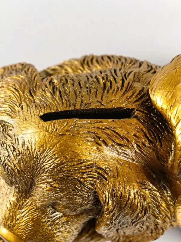 Копилка "Собака ангел" 11х21х12 см, цв. бронза