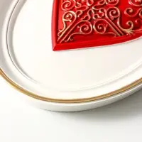 Панно настенное &laquo;Карточная масть. Черви&raquo;, полистоун, интерьерный декор, 19.8&times;2.5&times;25.8 см