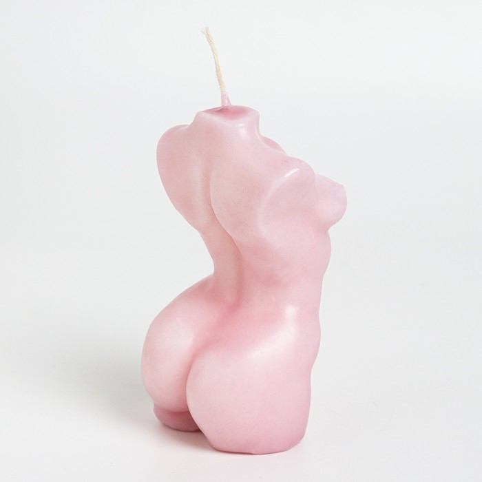 Свеча фигурная ароматическая  Свеча фигурная ароматическая "Женский силуэт", 9,5х4,5 см, пион