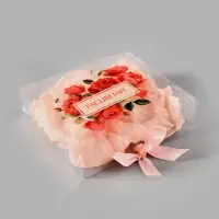 Коробка подарочная пластиковая с тишью и гирляндой &laquo;Расцветай&raquo;, 20&times;18&times;5 см