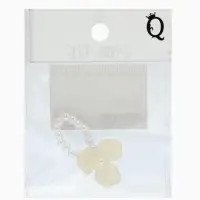 Кольцо "Цветок" трёхлистник жемчужный, цвет бежевый безразмерное на резинке