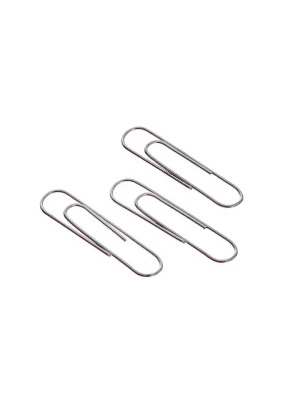 Скрепки 33 мм оцинкованные в пластиковой тубе 300 штук