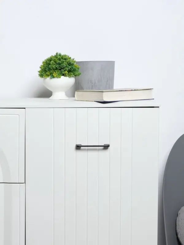 Ручка-скоба CAPPIO RSC023, алюминий, м/о 96 мм, цвет черный