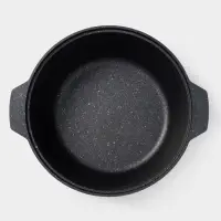 Жаровня KUKMARA, 4 л, d=28 см, h=10.5 см, антипригарное покрытие, серая