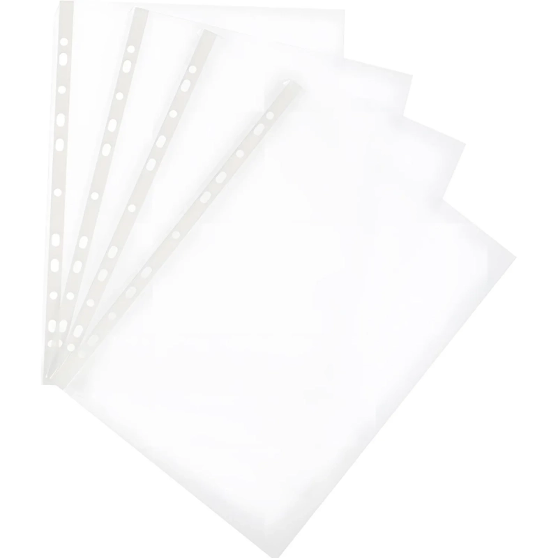 Файл-вкладыш А4 25мкм Attache с перф,100 шт., рифлен.пов