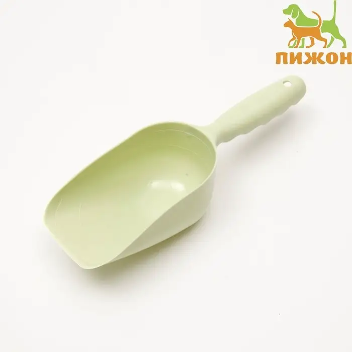 Совок мерный для корма, 24 х 8 х 6 см, зеленый