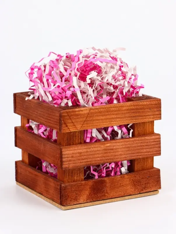 Наполнитель бумажный для подарков &laquo;Розовый туман&raquo;, серый и розовый, 50 г