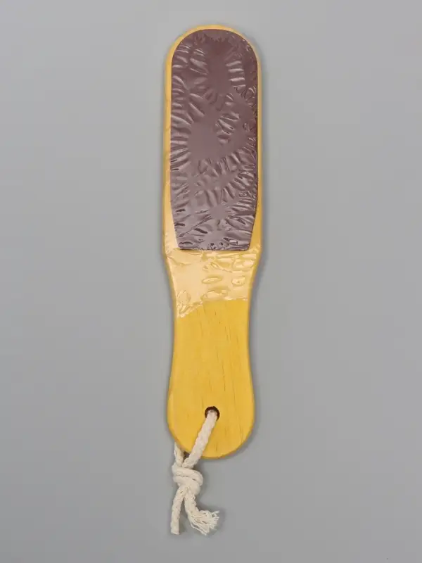 Пилка для пяток, наждачная, двусторонняя, 26 см, деревянная