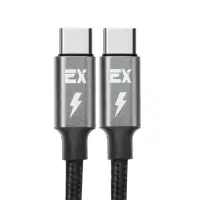 Кабель Exployd EX-K-1145, Type-C - Type-C , 3 А, 1 м, 60 Вт, черный