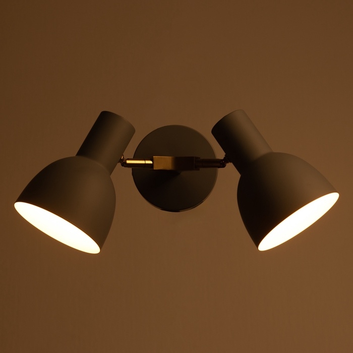 Бра "Виталия" 2хЕ27 40Вт серый 18х12х38см