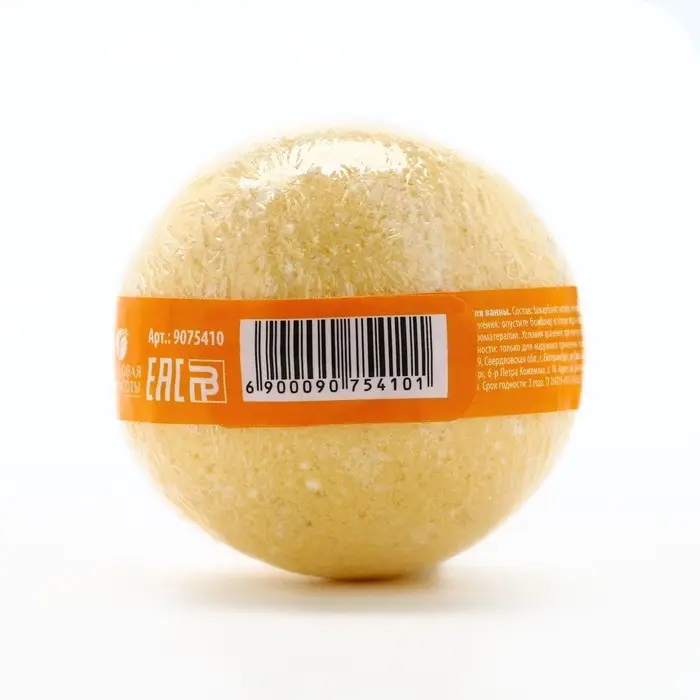 Бомбочка для ванны, 120 г, аромат медовый, КЛАДОВАЯ КРАСОТЫ Бомбочка для ванны, 120 г, аромат медовый, КЛАДОВАЯ КРАСОТЫ