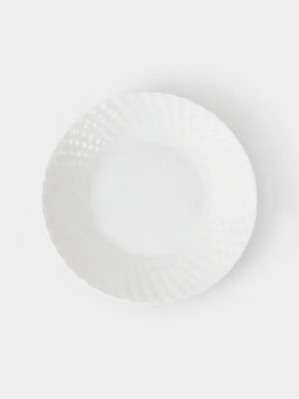 Тарелка десертная &laquo;Сальвадор&raquo;, d=18.7 см, стеклокерамика, белая