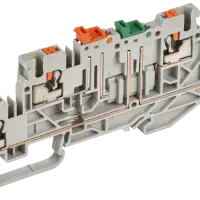 ARMAFIX Клемма пружинная Push-in CP-ML 2 ур. с ножевым размыкателем 2,5мм2 серая IEK