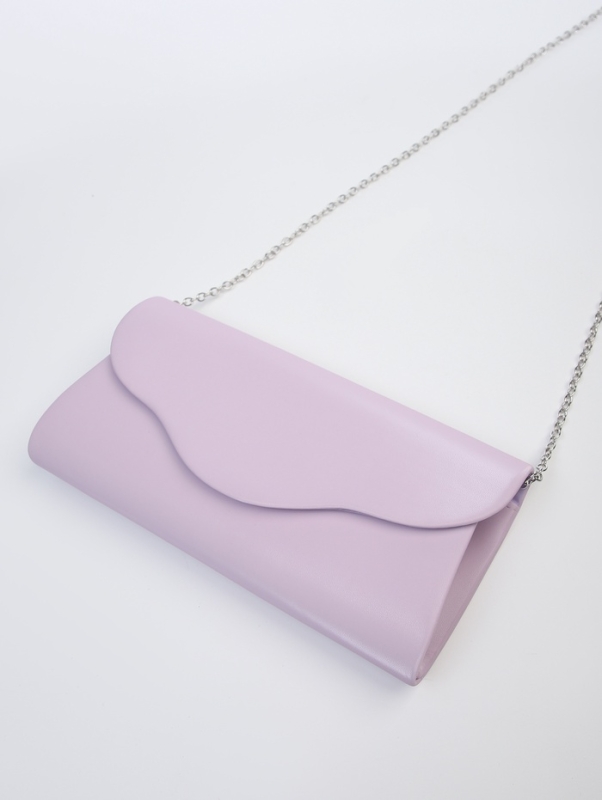 Сумка женская на магните, цвет сиреневый