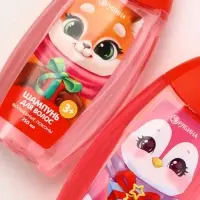 Подарочный набор для девочки «Для тебя»: пена для купания, шампунь для волос и мочалка утка, Чистое счастье Подарочный набор для девочки «Для тебя»: пена для купания, шампунь для волос и мочалка утка, Чистое счастье