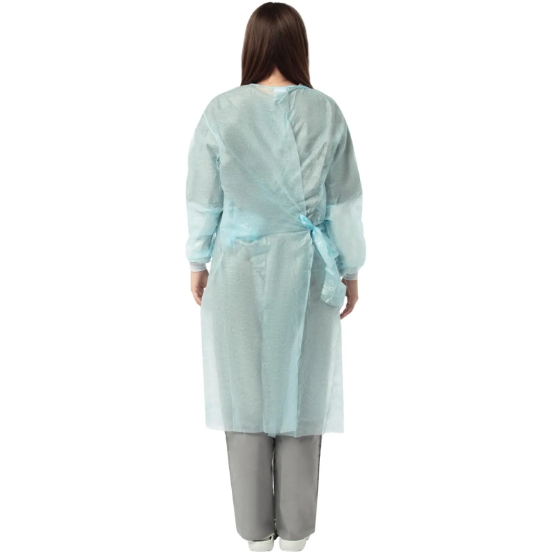 Халат хирург. ЕВРО стер. смс рук на манж дл.120 см пл.25 р-р 52-54  Инмедиз