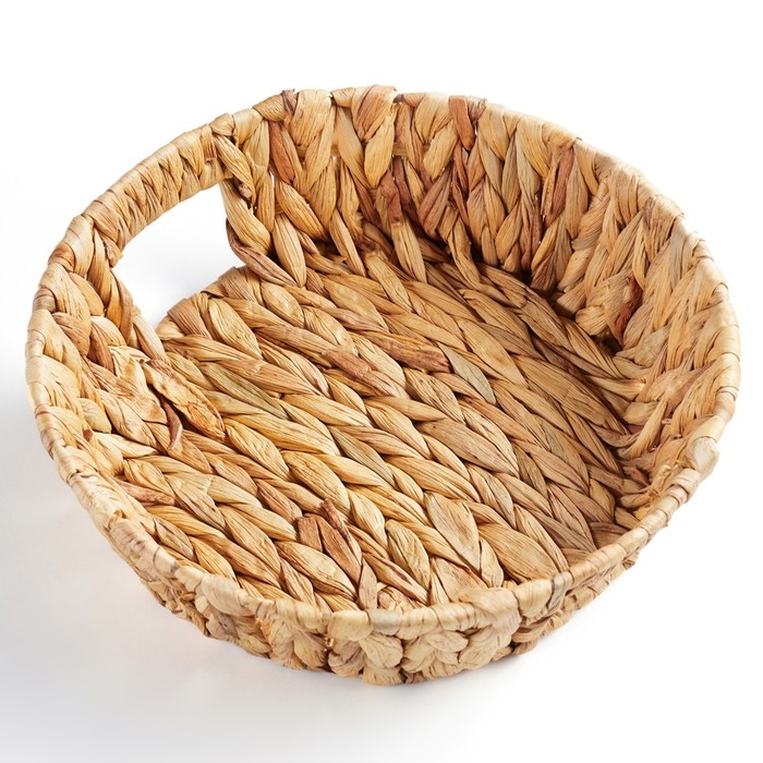 Блюдо декоративное  Блюдо декоративное "Золотистый колос", 28 х 28 х 8 см, водный гиацинт