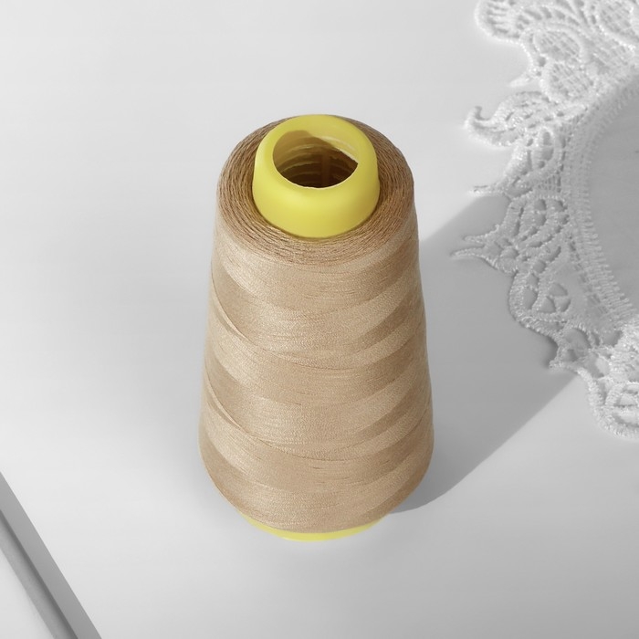 Нитки 50/2, 2700 м, цвет бежевый Нитки 50/2, 2700 м, цвет бежевый