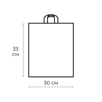 Пакет с петлевой ручкой 30х33+3 (70)  Хатчард черный 50 шт/уп