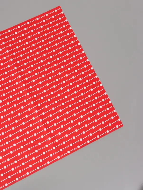 Пленка флористическая для цветов, &laquo;Бисер&raquo;, красная, 57&times;57 см