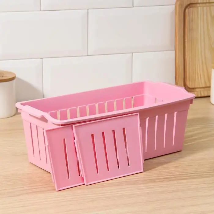 Органайзер пластиковый для хранения «Решение», 30,5×14,5×10,5 см, со съёмными перегородками, цвет МИКС