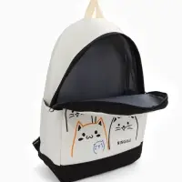 Рюкзак школьный на молнии, с карманами, с рисунком, размер 30&times;14&times;43 см, чёрный