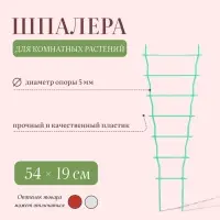 Шпалера, 54 × 19 × 0.5 см, пластик, МИКС