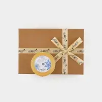 Лента атласная &laquo;С Новым годом!&raquo;, 2 см &times; 23&plusmn;1 м, золотая